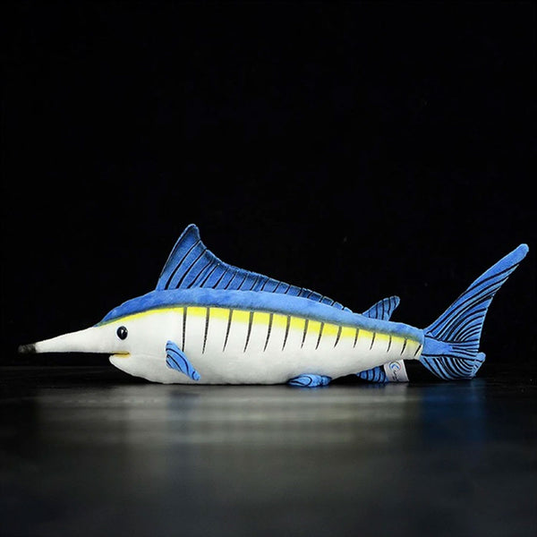 Side view of Blue Marlin Plush