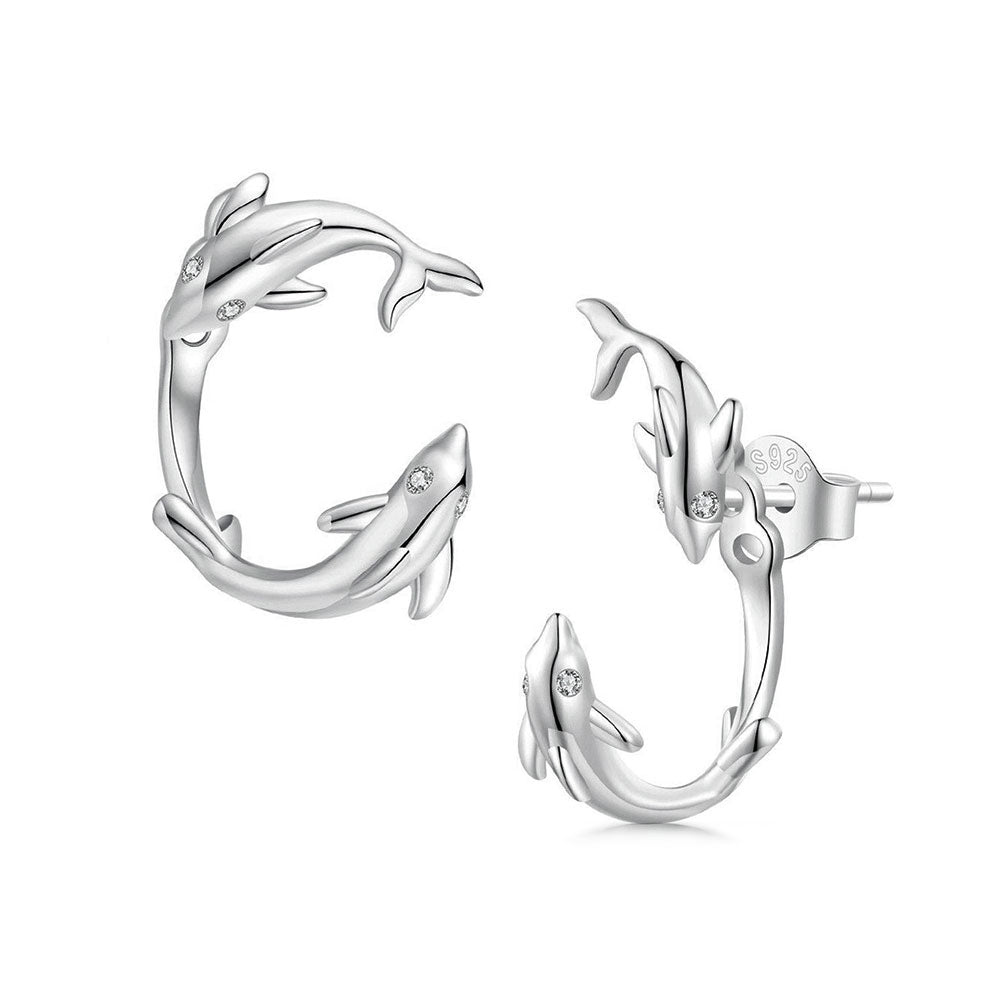 Enamel Dolphin Painted Silver Toe Ring - Whole Sale 925 Silver