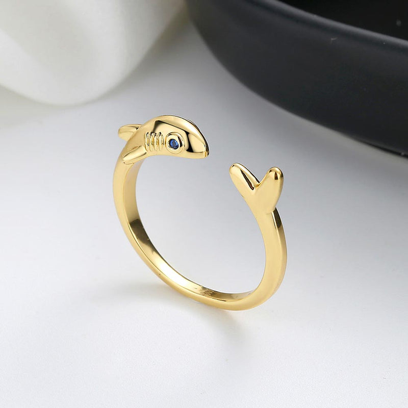 Gold Baby Shark Ring