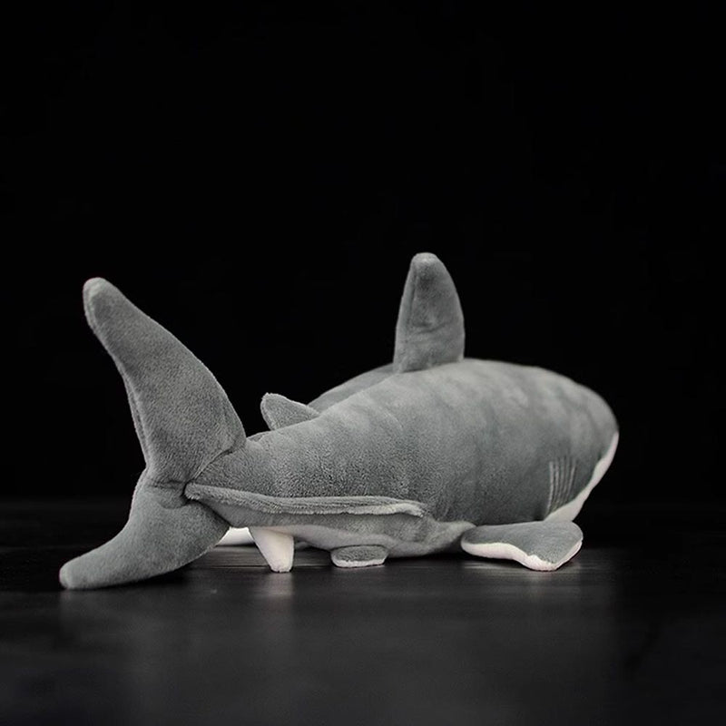 Great White Shark Plush - view from back