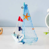 Sailboat model with Starfish and Anchor