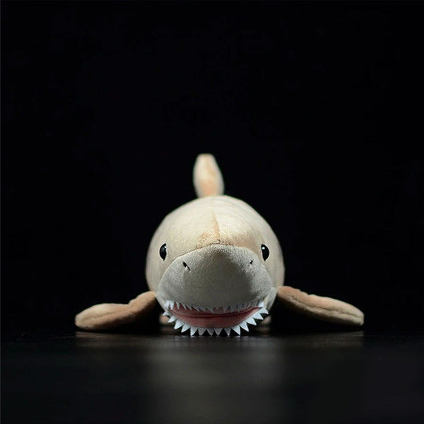 Front view of Sand Tiger Shark Plush