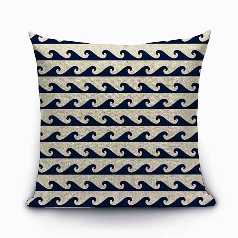Ocean Waves Pillow Print