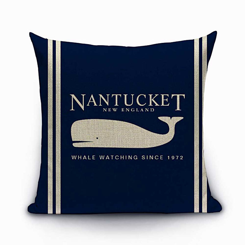 Nantucket Whale Watching pillow 