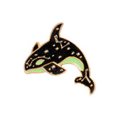 Constellation Orca Killer Whale Brooch Pin