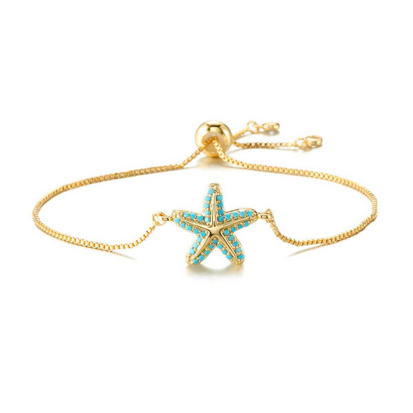 Citrus Reefs - Gold Starfish Bracelet 