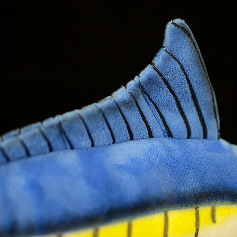Fin detail view of Blue Marlin Plush