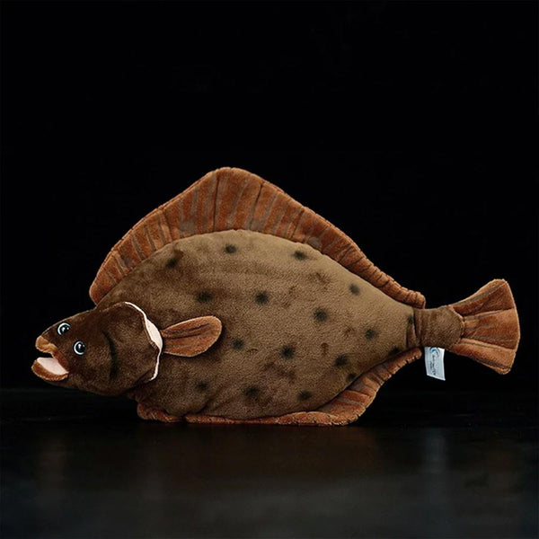 Side view of Flounder Fish Plush