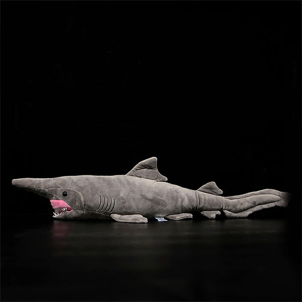 Side view of Goblin Shark Plush