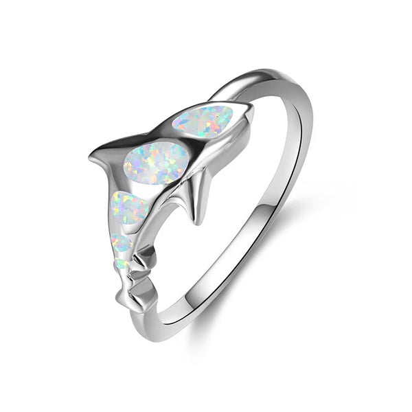 Iridescent Shark Ring