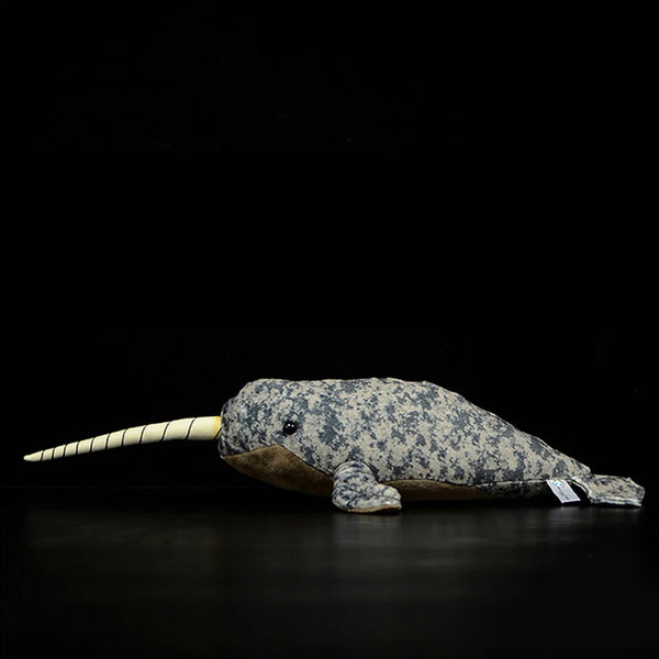 Side view of Narwhale Plush