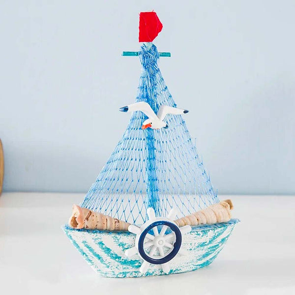 Sailboat model with Seagull and Helm