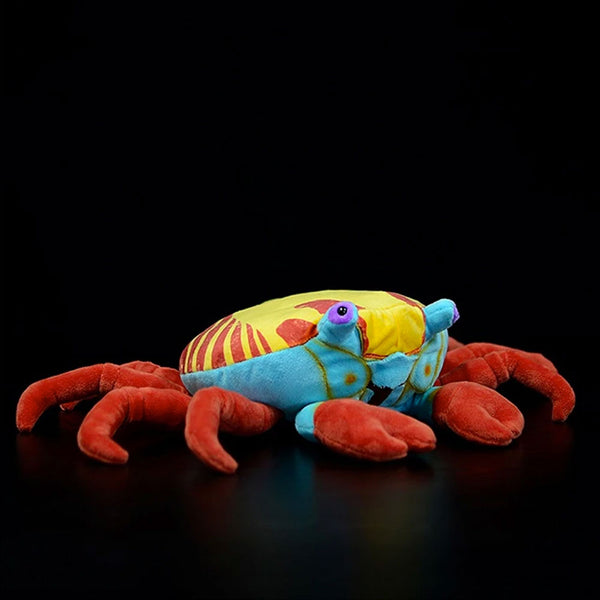 Side view of Red Rock Crab Plush 