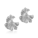 Silver Coral Drop Earrings