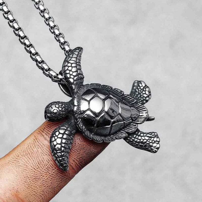 Mens Hawksbill Turtle Necklace