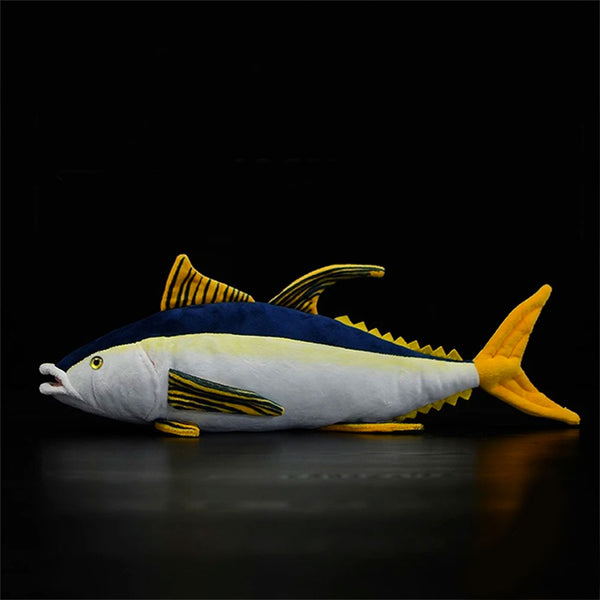 Side view of Yellowfin Tuna Plush