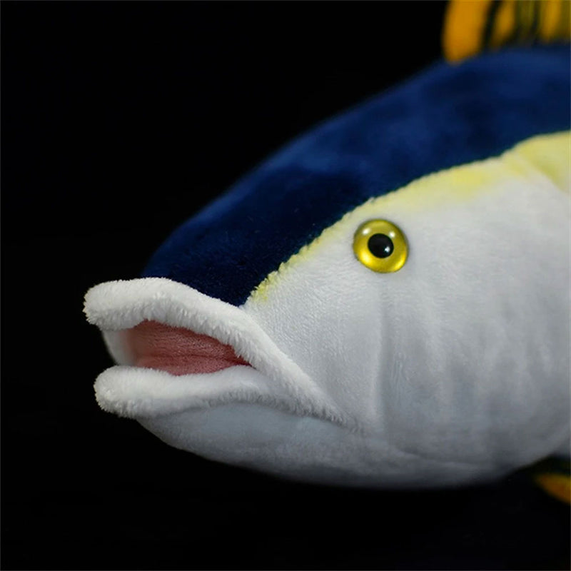 Face and lips detail of Yellowfin Tuna Plush 