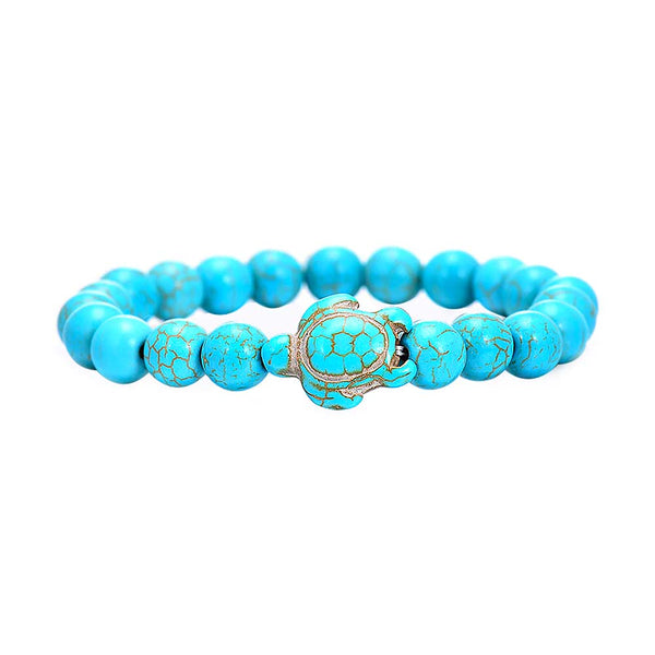 Beaded Turtle Bracelet in Turquoise