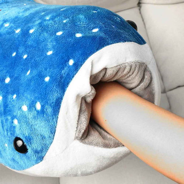 Hand inside a Whale Shark Plush
