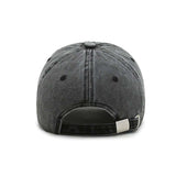 Back of black baseball cap