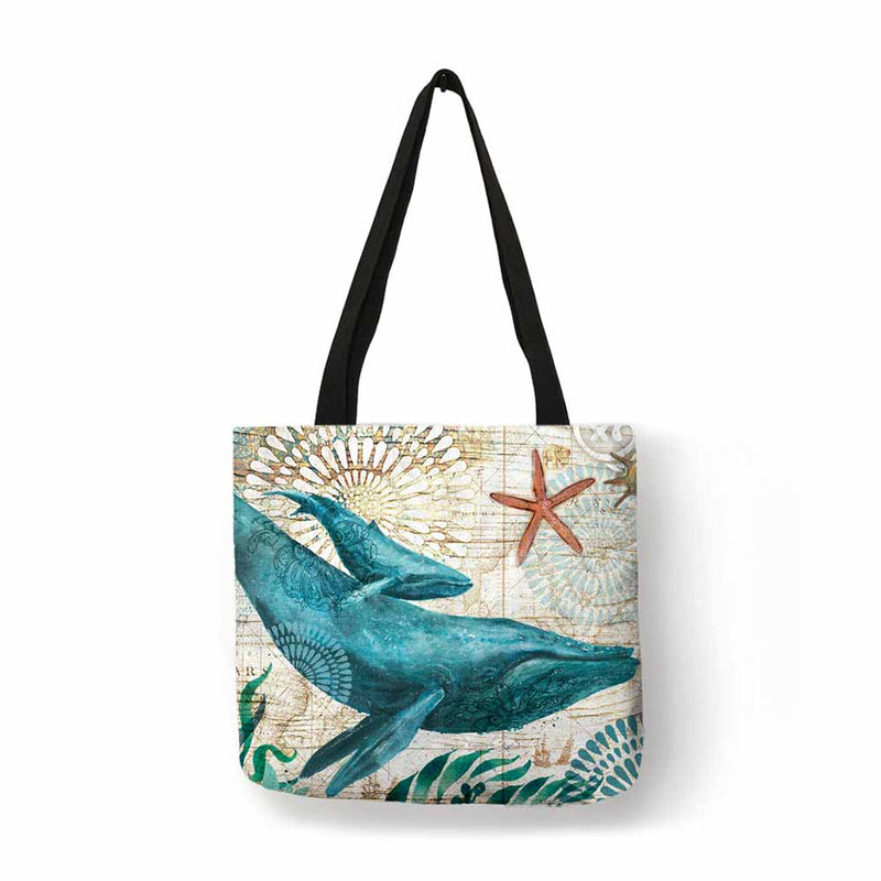 Blue Whale Tote Bag