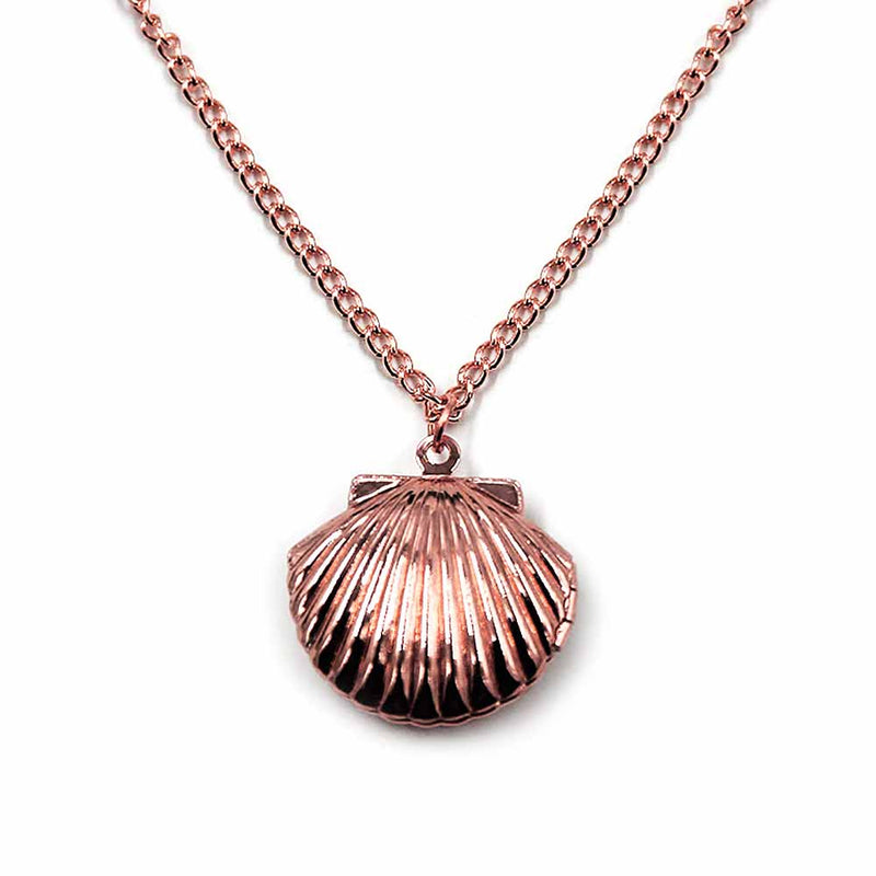 Rose Gold Clam Shell Locket 