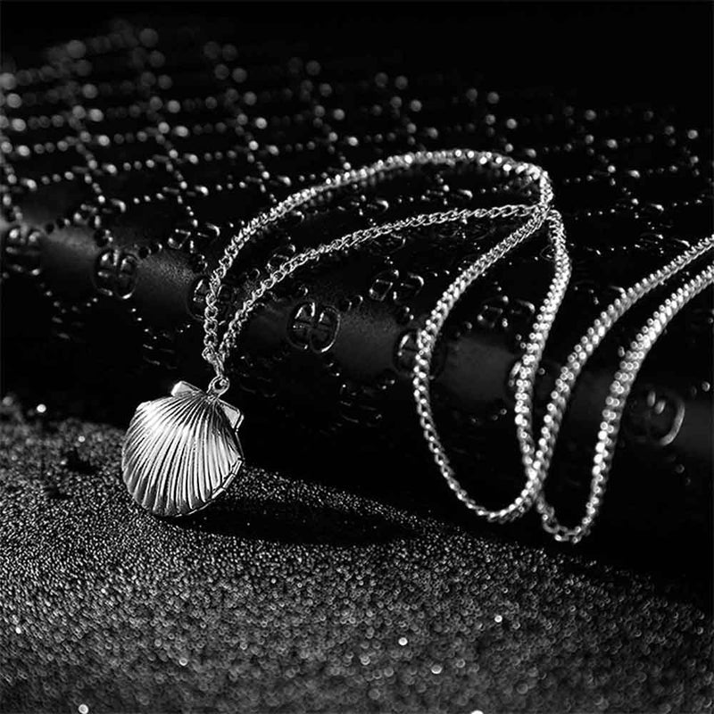 Calm Shell Lock Silver Clam Shell Locket | Citrus Reef