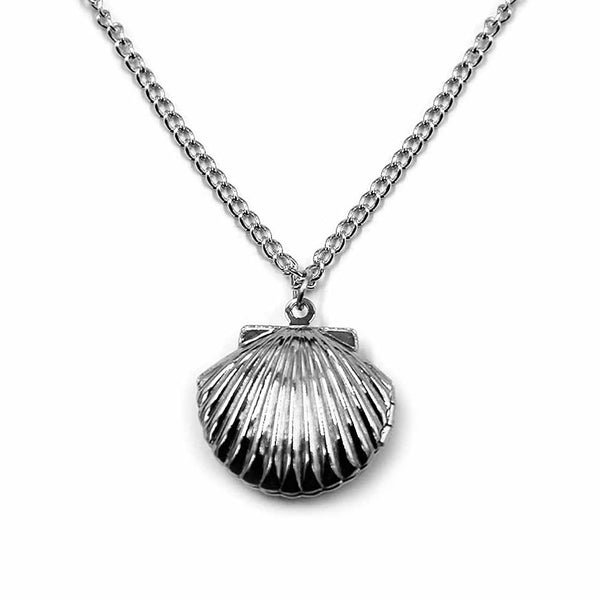 Silver Clam Shell Locket 