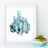 Blue Pipe Coral Digital Art Print