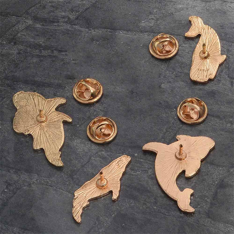 Cosmic Whales' Whale Brooch Pins