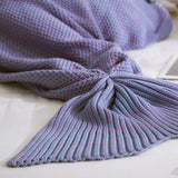 Detail of Purple Mermaid Tail Blanket
