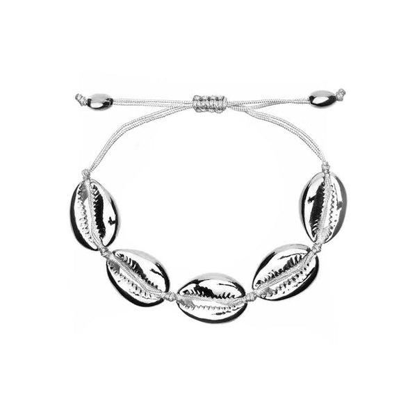 Silver Cowrie Bracelet 
