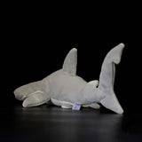 Back view of cuddly toy Hammerhead 
