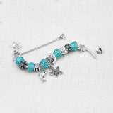 Blue Ocean Charm Bangle 