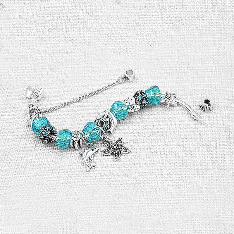 Blue Ocean Charm Bangle 