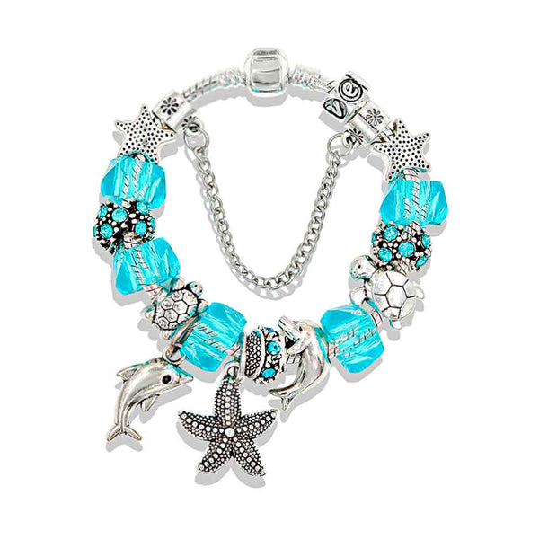 Blue Ocean Charm Bracelet