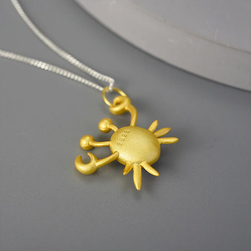 22k Gold Crab Necklace | Fearless Jewellery