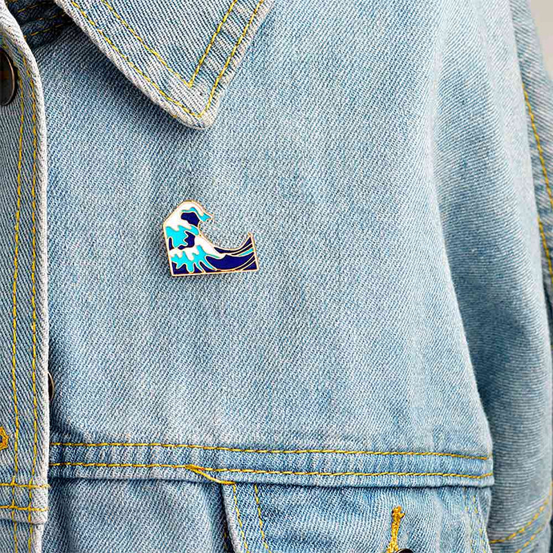 Wave Point Pin Kanagawa Wave Pin | Citrus Reef