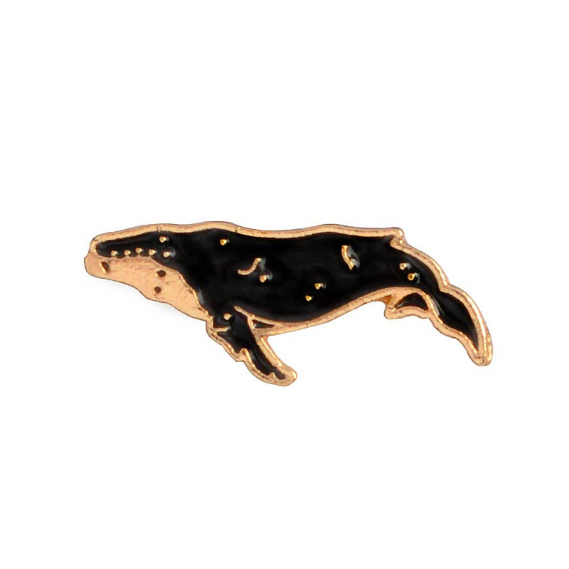 Starry Humpback Whale Brooch Pin
