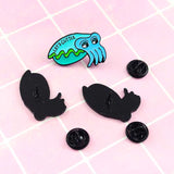‘Lets Cuttle’ Cuttlefish Brooch Pins