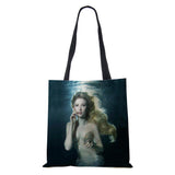 Blonde Mermaid tote bag