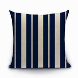 Vertical Navy Stripes pillow 