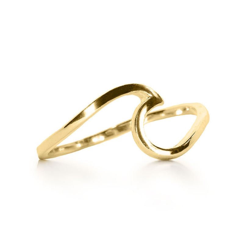 gold wave ring