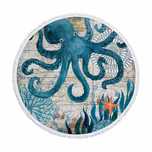 Octopus Beach Towel