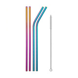 Rainbow Metal Straws