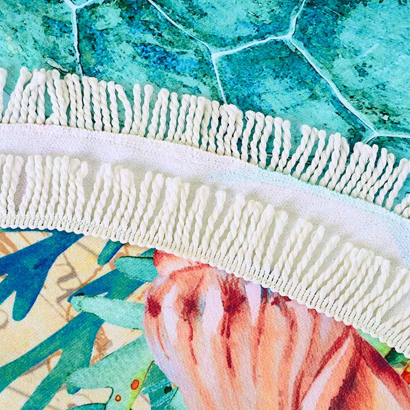 Microfiber Beach Towel Tassels 