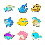 ’Sea Cuties’ Reef Fish Brooch Pins 