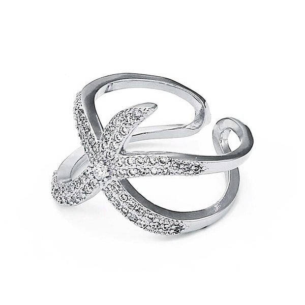 Sea Star Ring on white background
