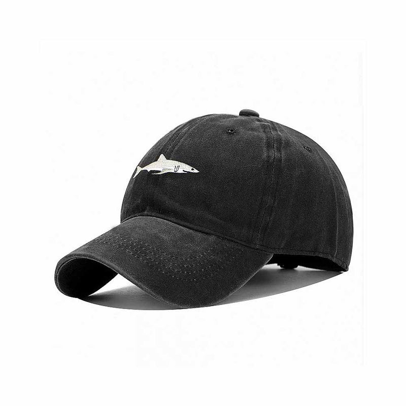Shark Baseball Cap in Black