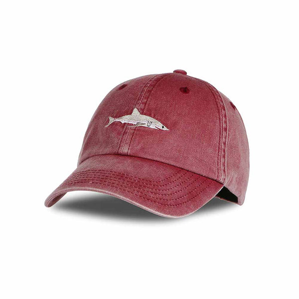 Shark Baseball Cap in Red